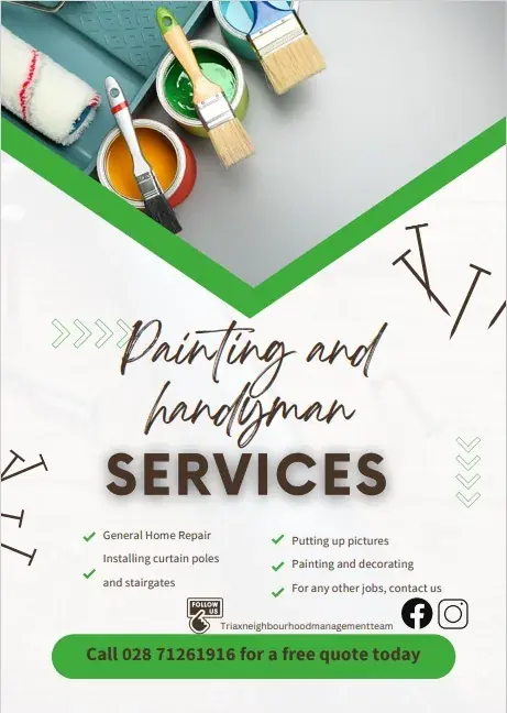 Painting and handyman services flyer